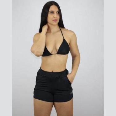 Imagem de Short Proteção Solar Fator +50 Saída Banho Academia Praia Premium-Feminino