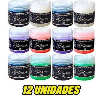 Imagem de 12 Unidades Cheirinho Aromatizante Em Gel, Carro E Casa - gitanes