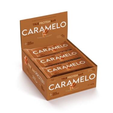 Imagem de Barrinha de Tâmara True Bar Protein - 12 Unidades de 35g Caramelo - Tr