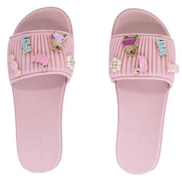 Imagem de Chinelo Slide Infantil Menina Molekinha 2341.134 Rosa, 31, Rosa