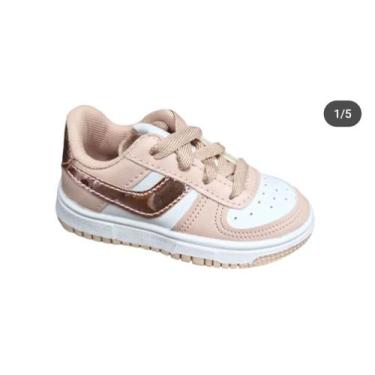 Imagem de Tênis Baby Infantil Masculino e Feminino Pees Kids 115, Rose, 34