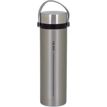 Imagem de ENJOY GARRAFA TÉRMICA 23x6x6cm 450ml INOX PRATA PAREDE DUPLA - HOMECO