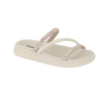 Imagem de Sandalia Papete Moleca Flatform Feminino @, 38, Branco, Off