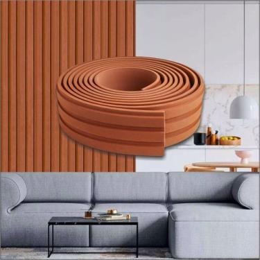 Imagem de Painel Ripado Eva Autocolante Bronze 10cm - Rolo 5 metros - Viniflex