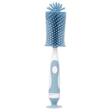 Imagem de Escova para Mamadeira em Silicone Azul  Buba
