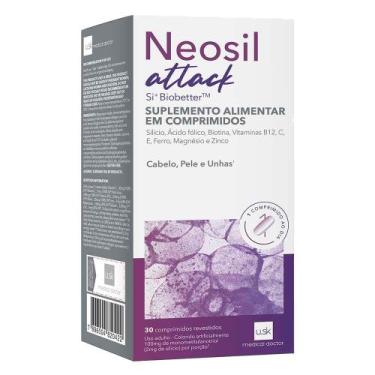 Imagem de Neosil Attack Suplemento Alimentar para Cabelos Unhas e Pele com 30 Co
