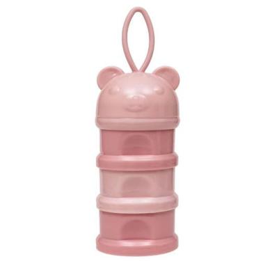 Imagem de Potes Empilháveis Para Leite Em Pó E Snacks Buba Rosa