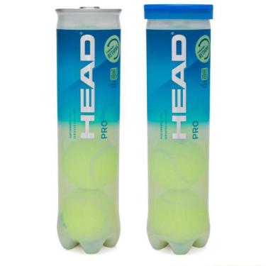 Imagem de Bola de Tênis Head Pro Tubo com 04 Bolas - Pack com 02 Tubos