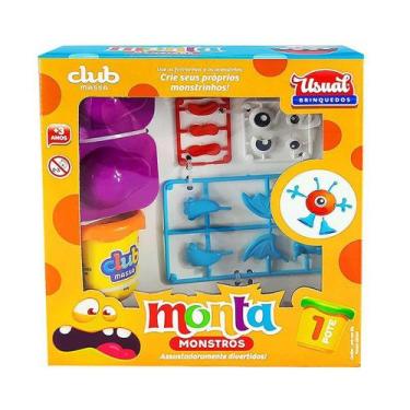 Imagem de Club Massa Massinha de Modelar Monta Monstros Sortidos - 592 - Usual P