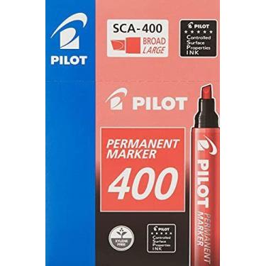 Imagem de Pincel Marcador Permanente Sca 400 Ponta Chanfrada Vermel - PILOT