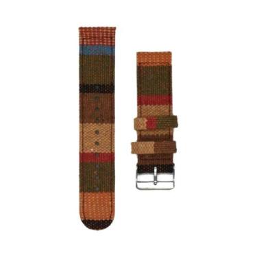 Imagem de Pulseiras De Relógio Étnicas Multicoloridas Em Nylon 20mm 22mm, Bandas