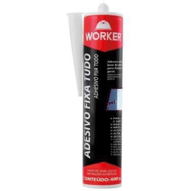 Imagem de Adesivo Fixa Tudo Selante Poliuretano Híbrido Branco Worker 400G