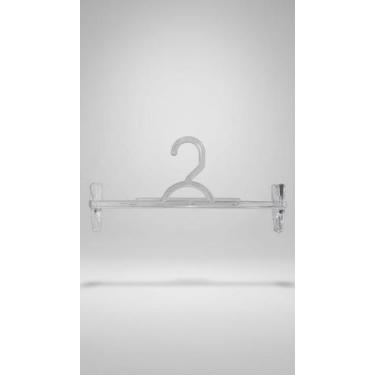 Imagem de 10 Cabides Acrílico Saia Presilha Alta Pressão - Congratulations Store