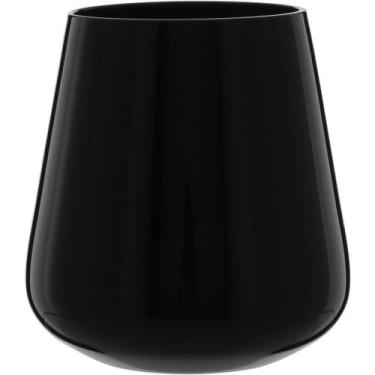 Imagem de Copo Comodore Home&Co 11x9x9cm Vidro Preto 400ml 2pçs para Bar Festa e