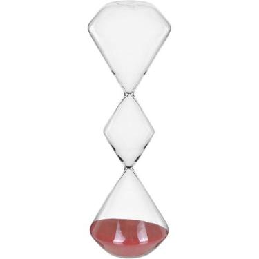 Imagem de Ampulheta Home&Co 39x12x12cm Vidro Transparente Enfeite Decorativo par