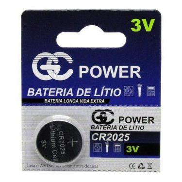 Imagem de 10Pcs Bateria Pilha Moeda Cr2025 3V Cartela - Gc Power