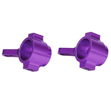Imagem de Copo de direção RC, blocos de direção resistentes à corrosão e antiferrugem para carro de controle remoto Tamiya CC01 1/10(Roxa)