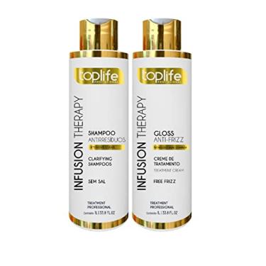 Imagem de Kit Escova Progressiva Infusion Therapy Toplife Profissional 2x1L
