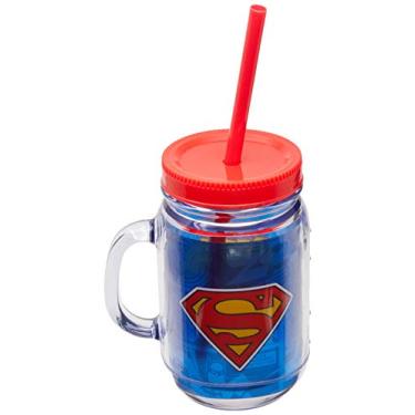 Imagem de Caneca com Canudo Superman 420Ml, Warner Bros, Multicor