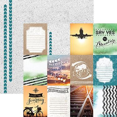 Imagem de Paper House Productions Cartolina dupla face P-2071E Discover Tags, 30,48 cm x 30,48 cm, multicolorida (pacote com 15)
