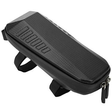 Imagem de VGEBY Bolsa de ciclismo à prova d'água, capa rígida com etiqueta reflexiva para tubo frontal de bicicleta