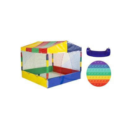 Imagem de Piscina 2,0 x 2,0 - colorida - Brinquedos Anti Estresse + pop it + balanço prancha Presente Infantil