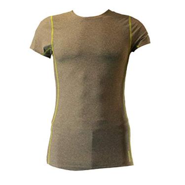 Imagem de Reebok Camiseta masculina de treino – Camisa de malha de manga curta para academia e treino, Lime Green, Medium
