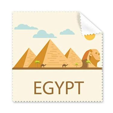 Imagem de Pano de limpeza para limpeza de tela de telefone com estampa de pirâmide do Antigo Egito 5 peças