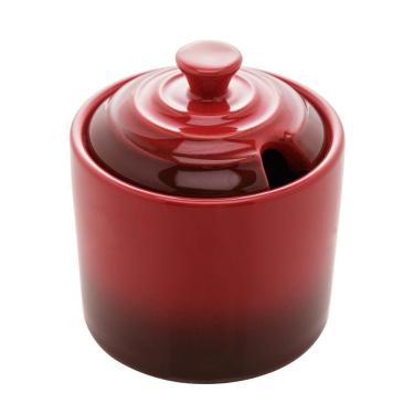 Imagem de Açucareiro Cerâmica 9X10Cm Retrô Vermelho - Wolff