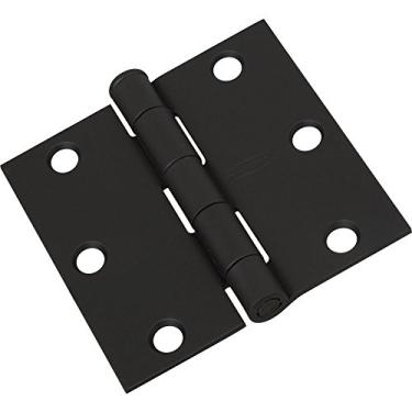 Imagem de National Hardware Dobradiça de porta N241-182 V512 em preto, 7,62 cm