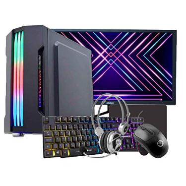 Imagem de Chip7 Informática PC Gamer Completo Intel Core i5 6ª Geração, 16GB RAM, SSD 120GB + HD 1TB, Monitor 18,5" Wi-Fi, Headset, Teclado e Mouse