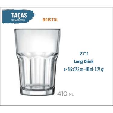 Imagem de 12 Copos Bristol 410ml - Long Drink