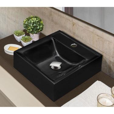 Imagem de Kit Cuba Quadrada Sobrepor C/ Valvula Click