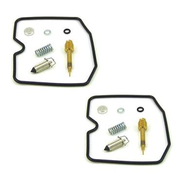 Imagem de 2x kits de reconstrução de carburador de carbono el-ex en 250 500 ex250 ex500 ninja