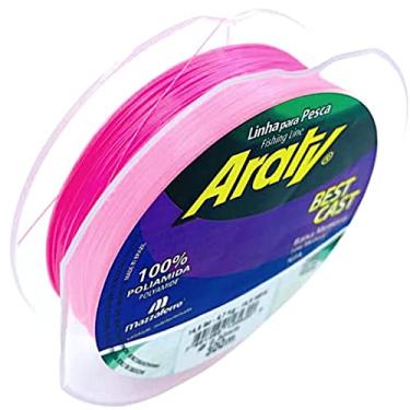 Imagem de Linha Pesca Monofilamento 0,37mm 300m Rosa fluorescente
