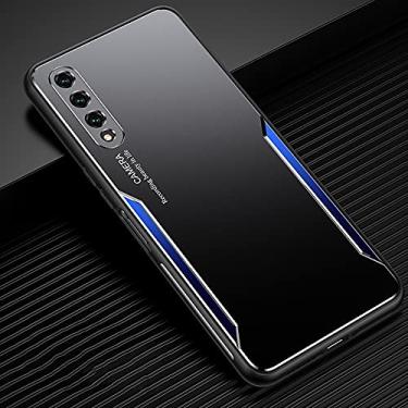 Imagem de HONGYAN Capa de telefone Para Honor 9x Pro Blade Series TPU Frame + Titanium Alloy Sand Blasting Technology Backplane + Color Aluminium Lelloy Decorativa de borda móvel Shell protetor Capa protetora