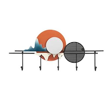 Imagem de KIZQYN Ganchos de casaco cabide montado na parede, gancho de casaco, trilho de cabide de gancho, cabide de casaco de entrada, gancho de parede para varanda, sala de estar, quarto, cabide de cozinha montado na parede