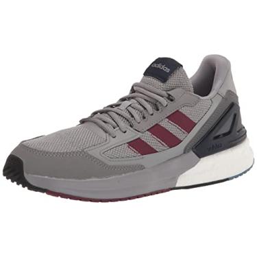 Imagem de adidas Super tênis de corrida masculino Nebulzed, Tinta cinza três/sombra vermelha/lenda, 9.5