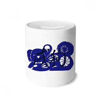 Imagem de DIYthinker Ano Novo do Cão Animal China Zodíaco Dinheiro Caixa de Cerâmica Porta-Moedas Presente