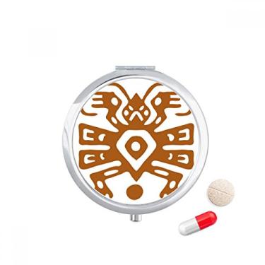 Imagem de Porta-comprimidos Mexico Totems Mexicana Civilização Antiga Caixa de armazenamento de remédios