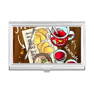 Imagem de Appetizer Lemonade Steak França Porta-cartão de visita Carteira de bolso