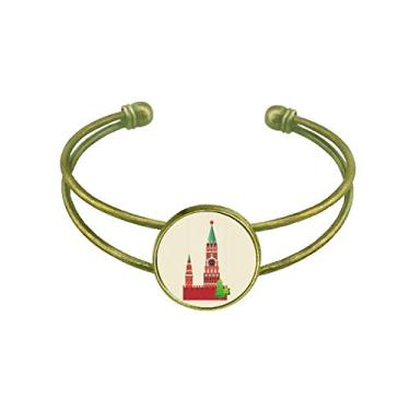 Imagem de Ilustração Rússia Símbolo Nacional Bracelete Bracelete Retrô Aberto Bracelete