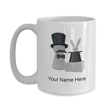 Imagem de Caneca mágica personalizada - Copo de café mágico - Ideia de presente mágico - Copo mágico personalizado - Caneca mágica personalizada - Caneca de café de 425 g
