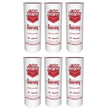 Imagem de Tinta p/Tecido Corante (6u) Color jeans Guarany 40g Marsala