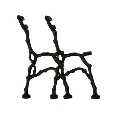 Imagem de Par Pé de Banco Praça Jardim Raizinha em Ferro Fundido