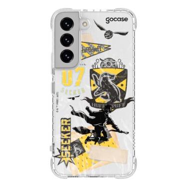 Imagem de Capa Anti Impacto Slim Gocase Compatível com Galaxy S22 (6.1 Pol) (Harry Potter - Lufa-Lufa Patches)