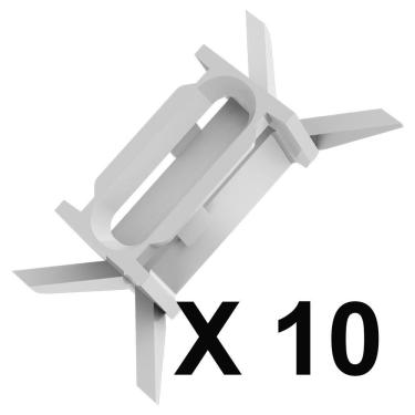 Imagem de Kit 10 Grampos Presilhas para Friso Teto Strada G1 G2 G3 G4 Fire Adventure Working Trekking Sporting