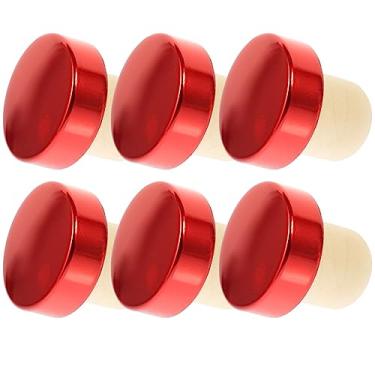 Imagem de HEMOTON 6 Unidades Cortiça Tampa Da Garrafa De Cerveja Rolha Em Forma De t Plugue De Vedação Reutilizável Pequenas Rolhas Rolha De Garrafa De Bebida Vinho Garrafa De Champanhe Polímero