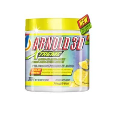 Imagem de Pre-Workout - Arnold 3D Xtreme 300g - Arnold Nutrition - Sabor Pineapple Blast (Abacaxi)