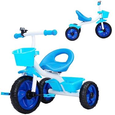 Imagem de Triciclo Infantil Pedal Passeio 3 Rodas Jony Até 25Kg - Baby Style (Azul)